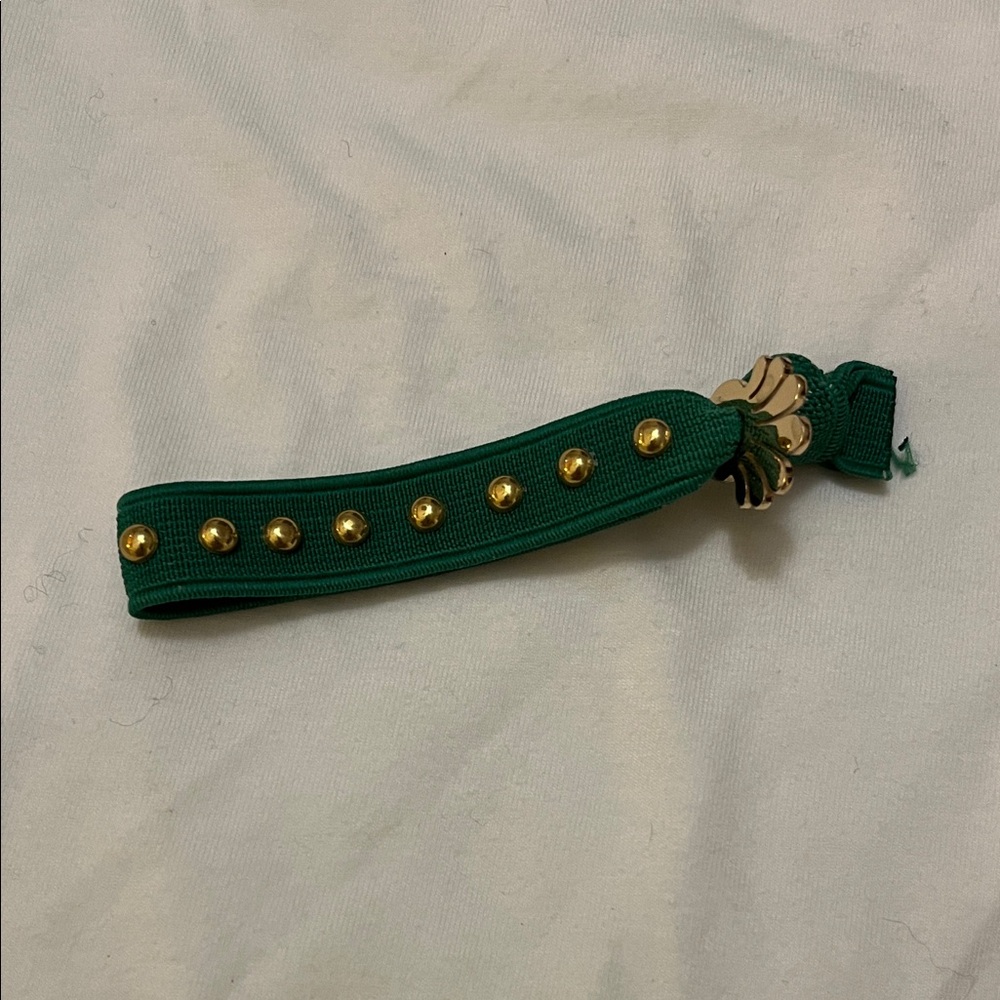 Lele Sadoughi and Gold Studded Hair Tie